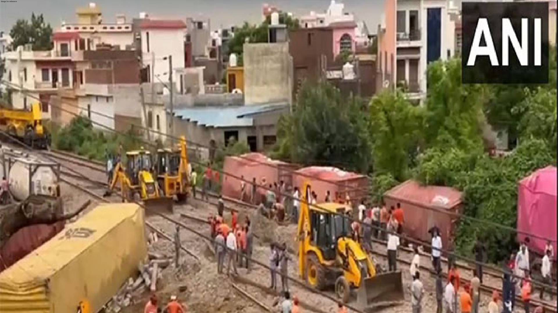 UP: Restoration work to resume train movement underway after goods train derails near Amroha
